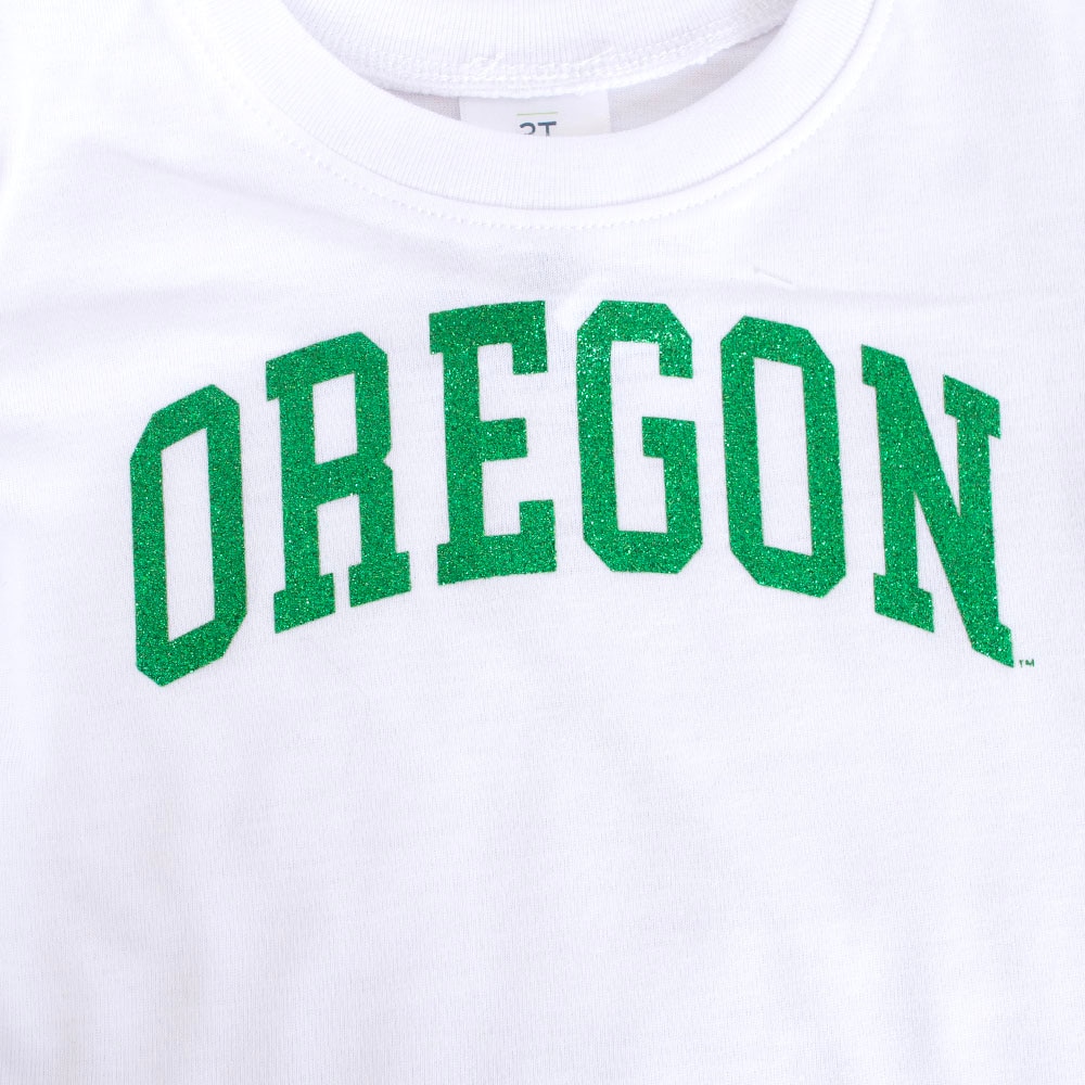 Arched Oregon, Zoozatz, White, Crew Neck, Polyester Blend, Kids, Toddler, T-Shirt, 802673